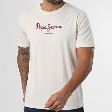 Pepe Jeans - Camiseta Regular Fit Eggo PM5010178 Beige Claro