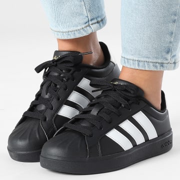 Adidas Performance - Zapatillas Mujer Streettalk J JS5053 Negro Central Footwear Blanco Oro Metálico