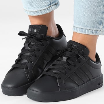 Adidas Performance - Zapatillas Mujer Grand Court 3.0 J KK3791 Core Black