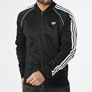 Adidas Originals - Sweat Zippé A Bandes KE3512 Noir