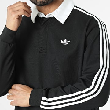 Adidas Originals - Polo Manches Longues A Bandes KE3576 Noir