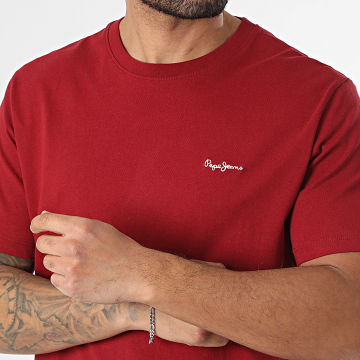 Pepe Jeans - Camiseta Contrast Connor PM5010179 Burdeos