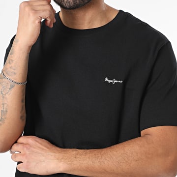 Pepe Jeans - T-Shirt Contrast Connor PM5010179 Schwarz