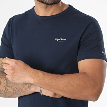 Pepe Jeans - Camiseta Slim Original Basic PM508212 Azul Marino