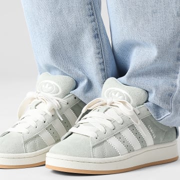 Adidas Originals - Baskets Femme Campus 00s J JQ2140 Linen Green Core White Silver Green