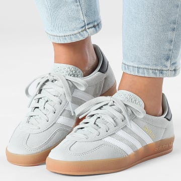 Adidas Originals - Zapatillas Mujer Gazelle Indoor J JP8764 Wonder Silver Footwear White Core Black