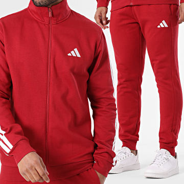 Adidas Performance - Chándal A Rayas 3 Stripes KR7771 Rojo