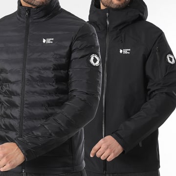 Comme Des Loups - Parka Casaco de Penas 2 Em 1 Capuz Dawson Preto