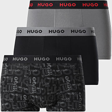 HUGO - Lot De 3 Boxers 50532550 Noir Gris Anthracite