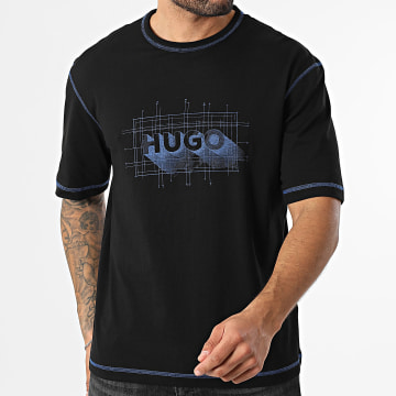 Hugo Blue - Tee Shirt Nothal 50553498 Noir Bleu Roi
