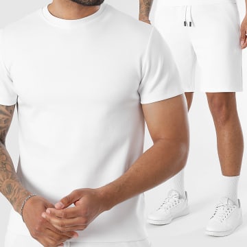 LBO - Completo T-Shirt E Pantaloncino Da Jogging 0017 Bianco