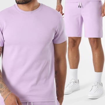 LBO - Completo T-Shirt E Pantaloncino Da Jogging 0022 Viola