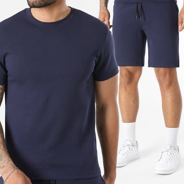 LBO - Completo T-Shirt E Pantaloncino da jogging 0024 Blu Navy