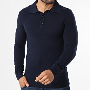 Paname Brothers - Jersey Cuello Abotonado 07 Azul Marino