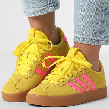 Adidas Sportswear - Baskets Femme VL Court 3.0 IH6517 Yellow Lucid Pink Gold Metallic