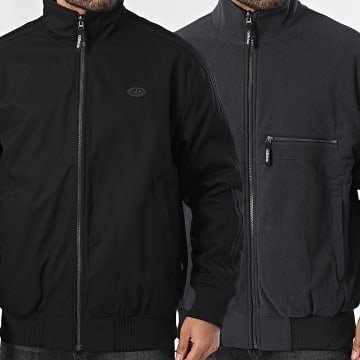 Adidas Originals - Veste Zippée Réversible A Bandes Firebird KS6843 Noir Gris Anthracite