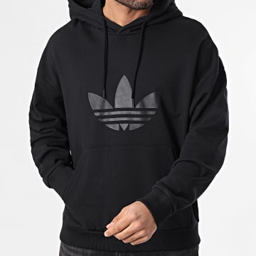 Adidas Originals - Sweat Capuche Oversize Large Trefoil KE0872 Noir