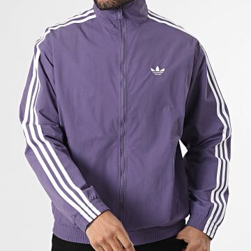 Adidas Originals - Chaqueta Zippée A Bandes Firebird KE1675 Púrpura Blanco