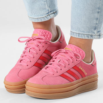 Adidas Originals - Baskets Femme Gazelle Bold J JQ7407 Rose Tone Better Scarlet Crew White - LaBoutiqueOfficielle.com