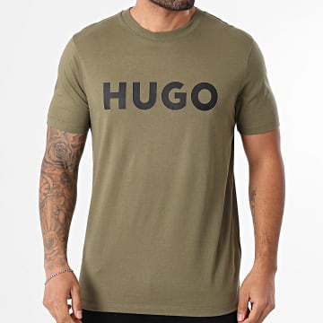 HUGO - Tee Shirt Dulivio 50467556 Vert Kaki