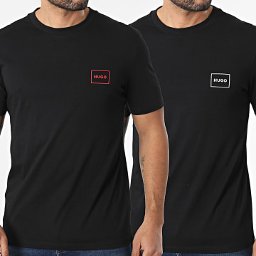 HUGO - Lot De 2 Tee Shirts Dugopak 50548566 Noir