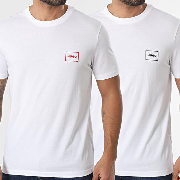 HUGO - Lot De 2 Tee Shirts Dugopak 50548566 Blanc