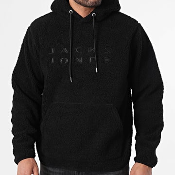 Jack And Jones - Hoodie Sherpa Flare Teddy Zwart