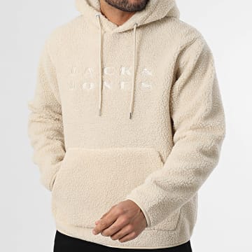 Jack And Jones - Hoodie Sherpa Flare Teddy Beige