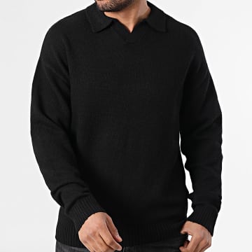 JJREBEL - Jersey Cuello V Sonar Negro