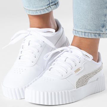 Puma - Baskets Femme Carina 3.0 Topcat 404510 Puma White Frosted Ivory