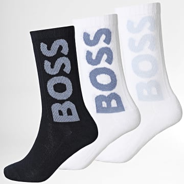 BOSS - Lot De 3 Paires De Chaussettes 50524259 Blanc Noir Bleu