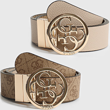 Guess - Cinturón Reversible Mujer BW9166-P4235 Camel Marrón Beige