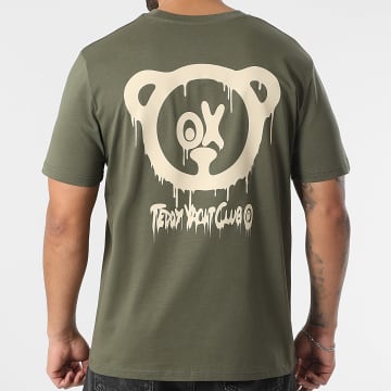 Teddy Yacht Club - Tee Shirt Oversize Large Simple Andrew Beige Vert Kaki