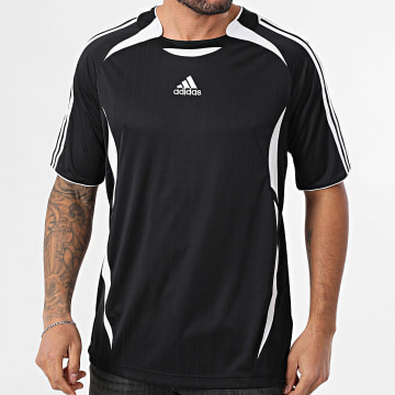 Adidas Sportswear - Tee Shirt A Bandes Teamgeist KD5854 Noir Blanc