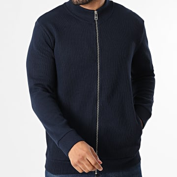 Classic Series - Gilet Zippato Cotelé 552 Blu Marino