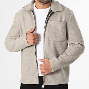 Frilivin - Chaqueta con Cremallera 258 Gris Jaspeado