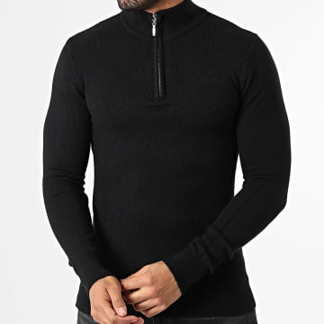 Frilivin - Pull Col Zippé 027 Noir