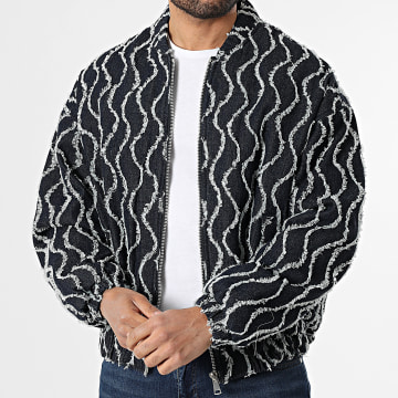 Frilivin - Chaqueta de Jean con Cremallera T70 Azul Oscuro