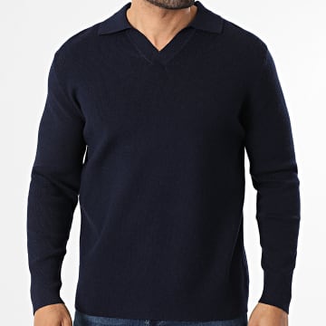 Frilivin - Jersey de Cuello V 811 Azul Marino