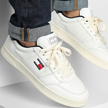 Tommy Jeans - Baskets TJM The Greenwich New Essential 1574 Ecru Dark Night Navy