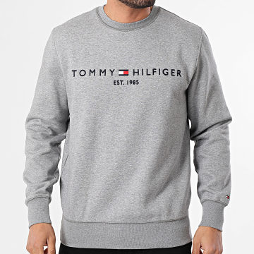 Tommy Hilfiger - Sweat Crewneck Tommy Logo 1596 Gris Chiné