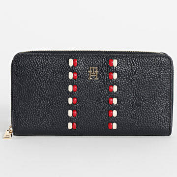 Tommy Hilfiger - Portefeuille Femme Icon Large 8133 Bleu Marine
