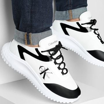 Calvin Klein - Baskets Eva Runner Low Lace Ml Mix II 1439 Bright White Black