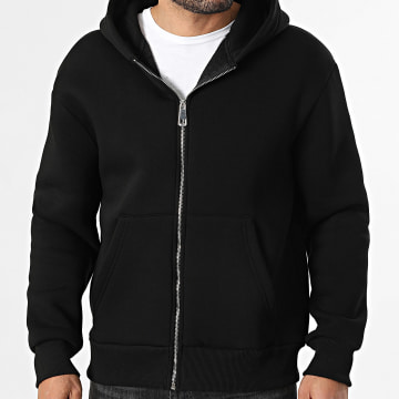 Frilivin - Sweat Capuche Zippé 54C Noir