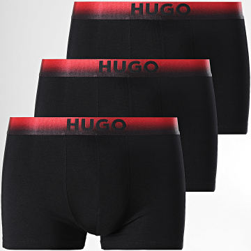 HUGO - Lot De 3 Boxers Triplet Spray 50556563 Noir Rouge