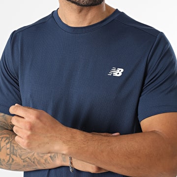 New Balance - Tee Shirt MT51801 Bleu Marine