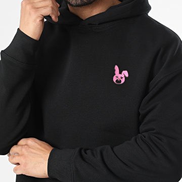 Sale Môme Paris - Sudadera con capucha relajada parche bordado conejo negro