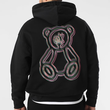 Teddy Yacht Club - Sweat Capuche Relaxed Outline Color Noir