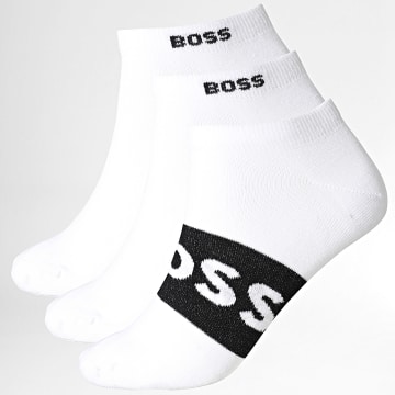 BOSS - Pack van 3 Paren Sokken Logo 50543482 Wit Zwart