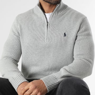 Polo Ralph Lauren - Jersey con cuello zip Original Player Gris